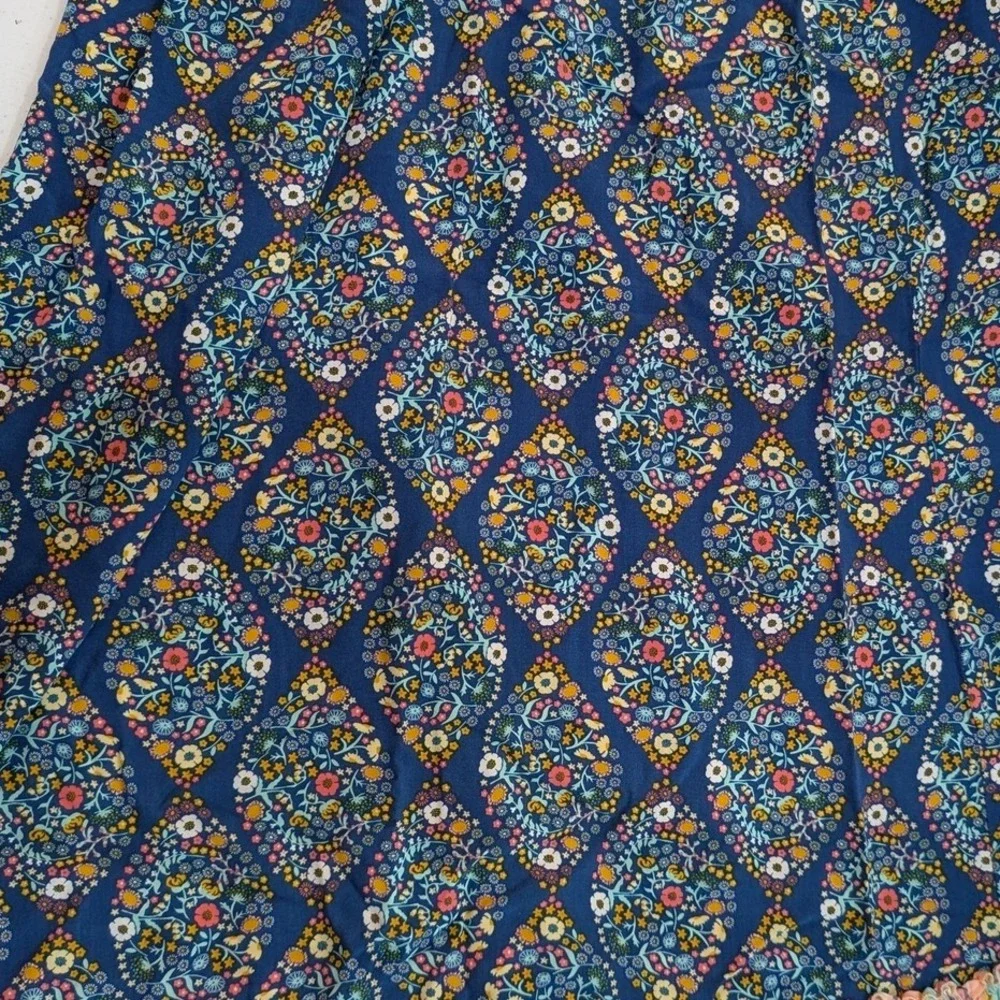 Matilda Jane Girls‎ Blue Floral Striped Ruffle Maxi Dress Size 8 25031D